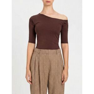 Actitude Twinset Women Asymmetric Cotton Top Actitude Twinset